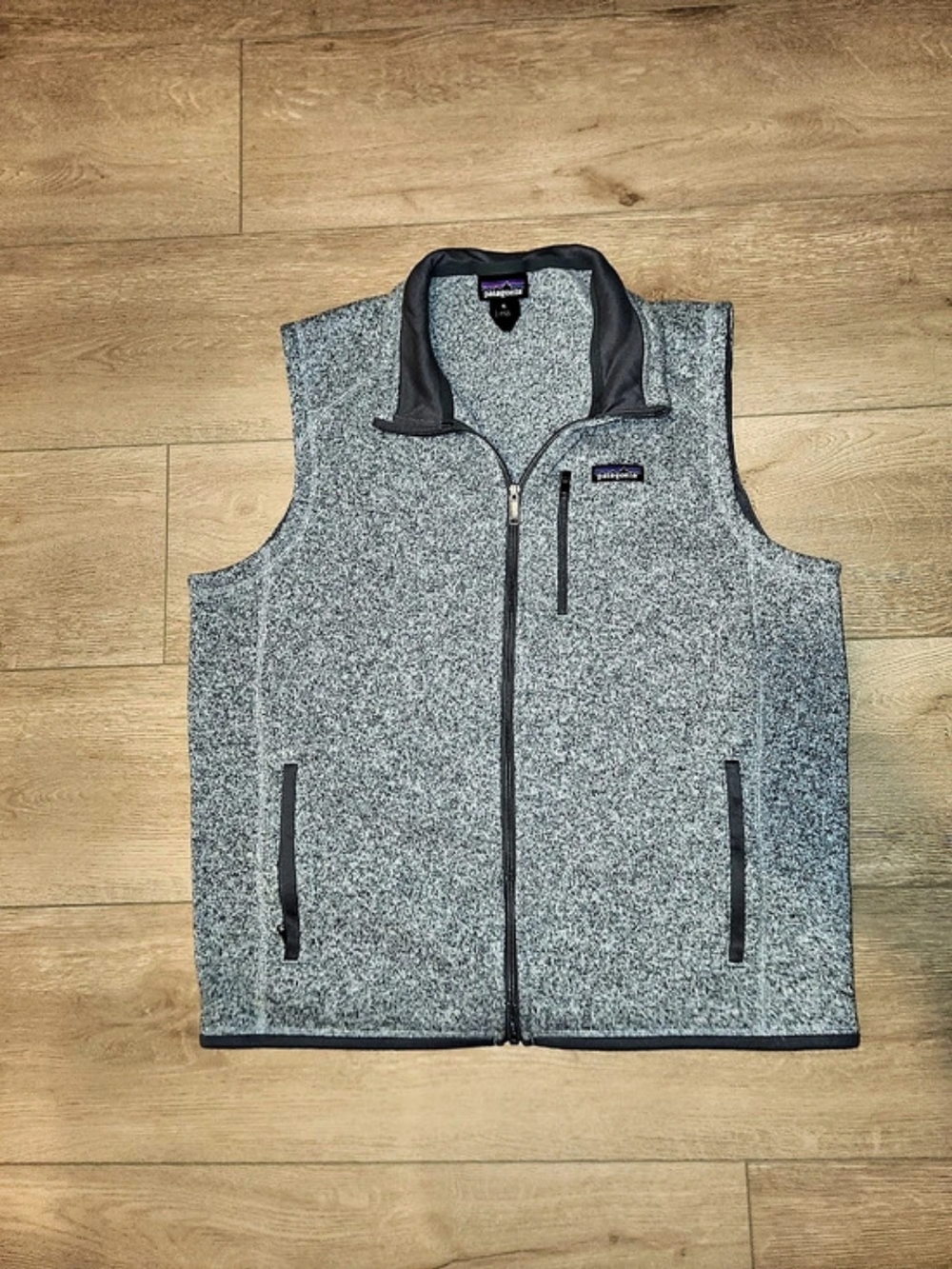 Patagonia Gray Better Sweater Men's Size XL Gray Heathered Full Zip Fleece Vest